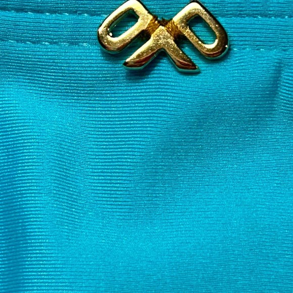 PilyQ PQ Saltwater Hillary Hi Waist Full Blue Swimwear Bikini Bottom Size S NWT - Picture 9 of 10